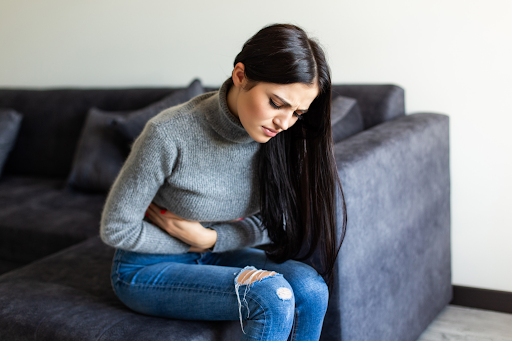 Patient Suffering from Bloating